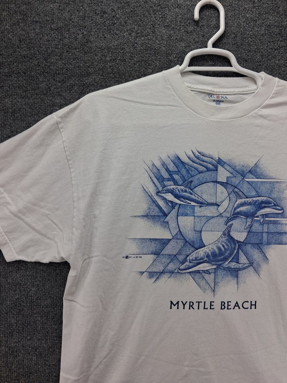 Vintage Myrtle Beach T Shirt Mens 2XL XXL White Short Sleeve Y2k
